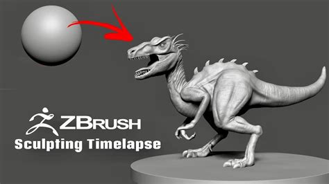 Zbrush Timelapse Velociraptor Reimagined Zbrush Pixologic Blender Youtube