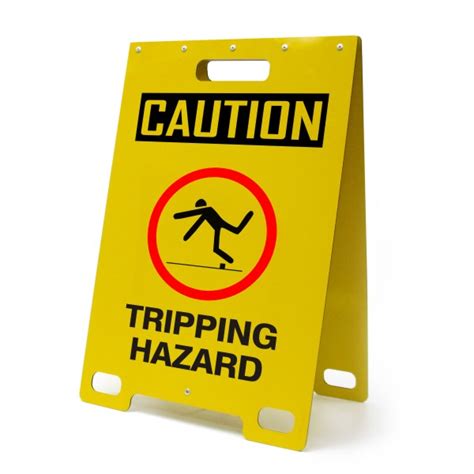 Caution Tripping Hazard Portable A Frame Sign Bc Site Service