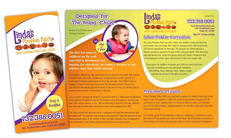 Child Care Flyer Design Gisa For Daycare Brochure Template