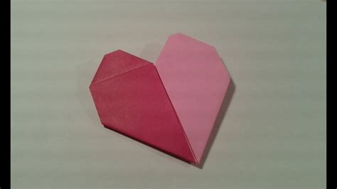 Valentines Origami Heart Two Color Youtube