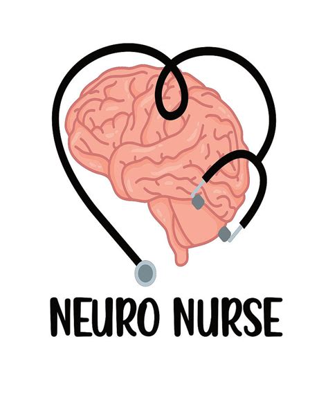 Neuro Nurse T Neurology Nursing Neuroscience Rn Digital Art By