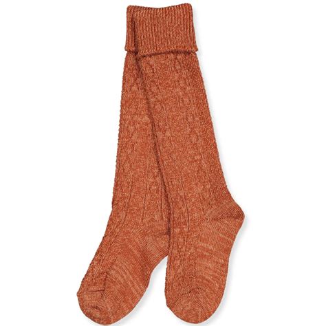Mp Denmark Bombay Brown Wool Knee Socks
