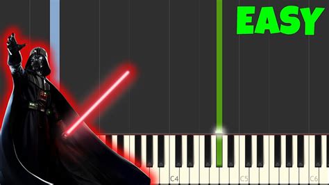 Star Wars Main Theme Easy Piano Tutorial Synthesiasheet Music