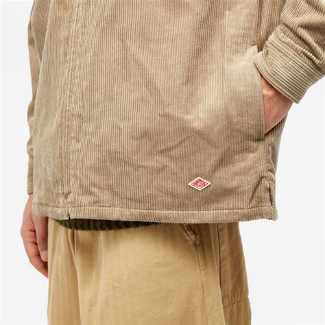 Danton Corduroy Overshirt Taupe Grey End