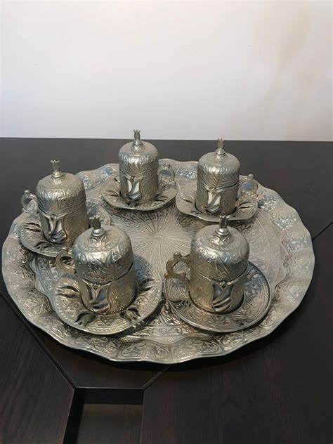 Handmade Ottoman Decorative Coffee And Espresso Set Turkish Etsy