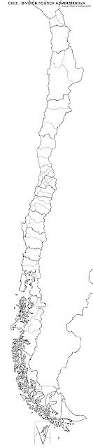 Mapa De Chile Para Colorear