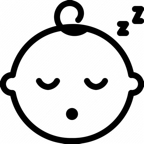 Baby Boy Child Sleeping Icon Download On Iconfinder