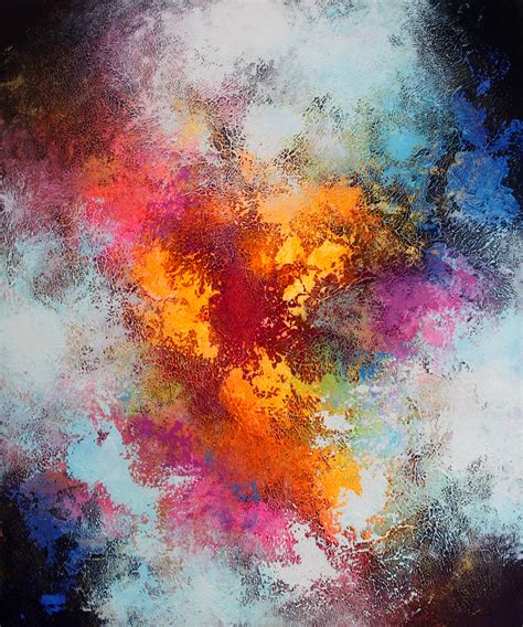 120x100cm Large Abstract Painting By Alex Senchenko Contemporary Art