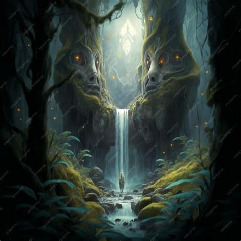 Premium Photo | Twilight Veil Unraveling the Enchanted Forests Mysteries