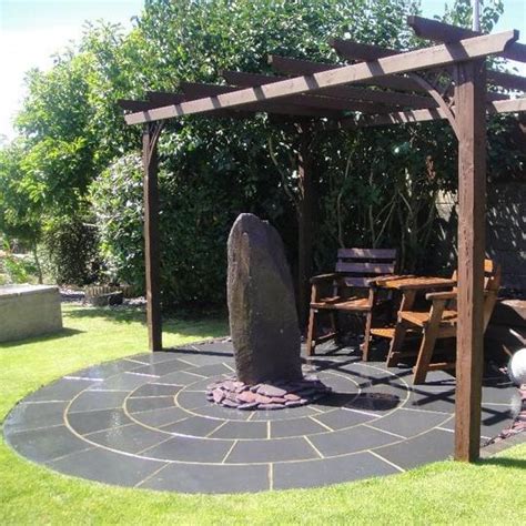 Carbon Black Limestone Circle Kit Stone Zone And Landscaping Supplies