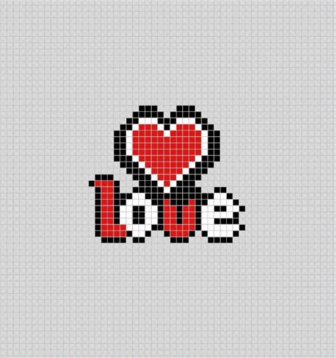 Pixel Art I Love You 31 Idées Et Designs Pour Vous Inspirer En Images