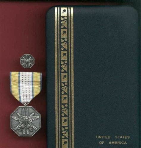 Joint Civilian Service Achievement Award Medal With Lapel Pin In Case