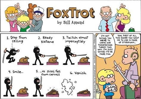 Foxtrot By Bill Amend For November 23 2014 Foxtrot Old Cartoon Characters