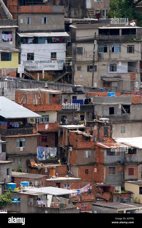 Hillside Favela In Rio De Janeiro Brazil These Slums Are Home To