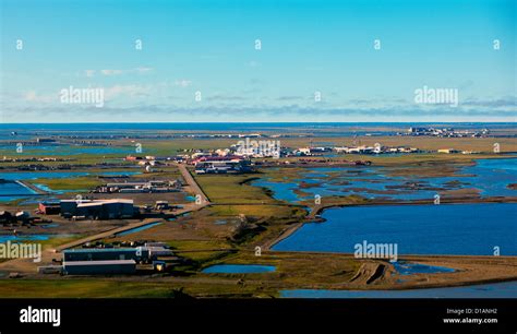 Aerial Photo Prudhoe Bay North Slope Of Alaska The Largest Oil