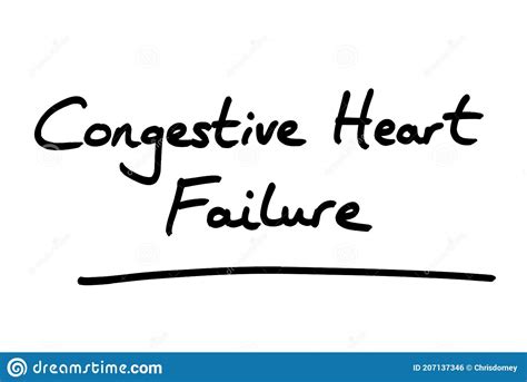 Congestive Heart Failure Vector Illustration Labeled Medical Compare