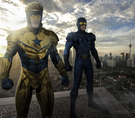 ArtStation - DCEU Booster Gold and Blue Beetle
