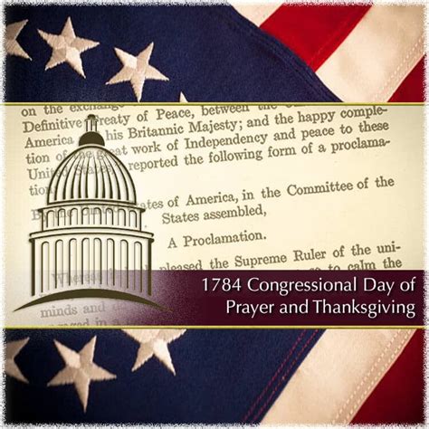 1784 Congressional Day Of Prayer And Thanksgiving