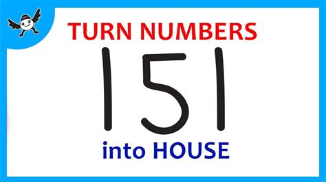 How To Turn Numbers 151 Into Cartoon House Easy And Fun Doodle Art
