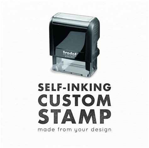Custom Self Inking Stamp Custom Logo Stamp Eco Friendly Etsy