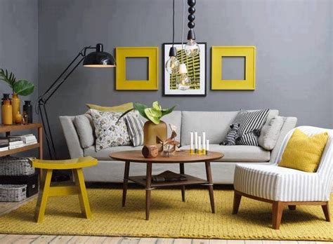 Yellow And Grey Living Room Decoracion De Interiores Decoracion De