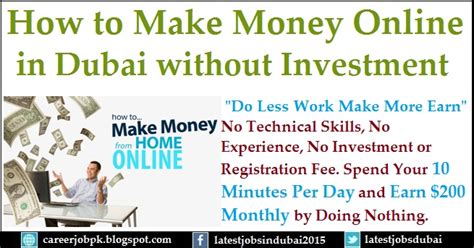 Everybody can earn money from ptc sites without investing anything. How to Make Money Online in Dubai without Investment