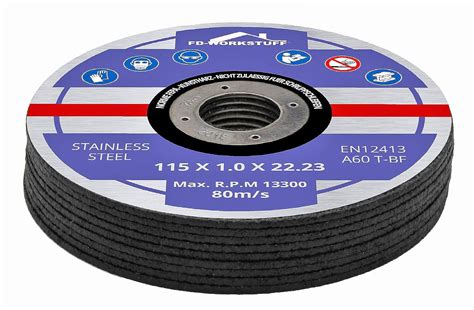Professional Cutting Discs │ 20 Pieces │ Ø 115 Mm 1 Mm Thin