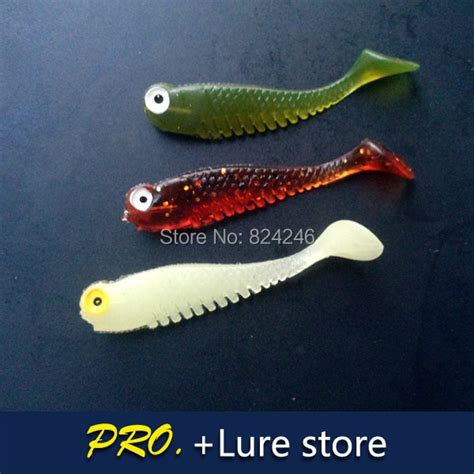Free Shipping 30pcs Super Silky Crappie Lures Fishing Soft Baits Blade