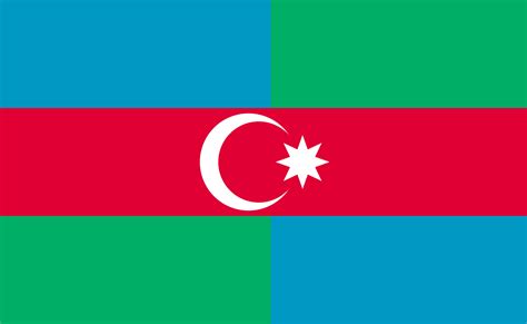 flag of the south azerbaijan liberation movement or camah r vexillology
