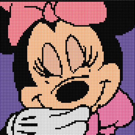 My cross stitch patterns shares a disney alphabet pattern for free. Minnie Mouse Portrait Counted Cross Stitch Kit Disney ...