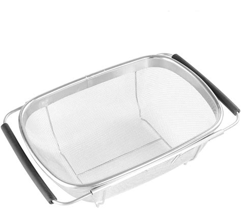 Buy Over The Sink Colander 6 Quart Stainless Steel Expandable Oval