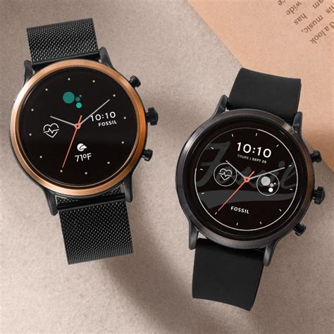 The gen 5 hides its 12mm thickness well, and here in the julianna hr. Fossil Smartwatches der 5. Generation › pocketnavigation ...