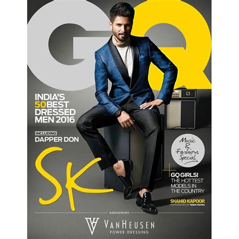 Bharatbytes Shahid Kapoor Features On The Cover Of Gq India June 2016