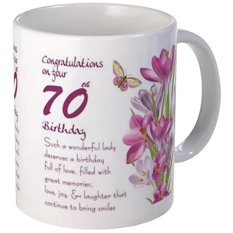 Cafepress 70th Birthday Greeting T Mug Mugs Unique Coffee Mug