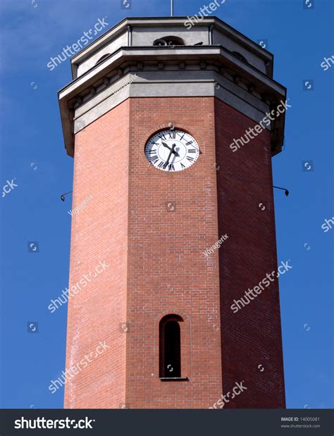 Historical Medieval Town Hall Clock Tower Stock Photo 14005081