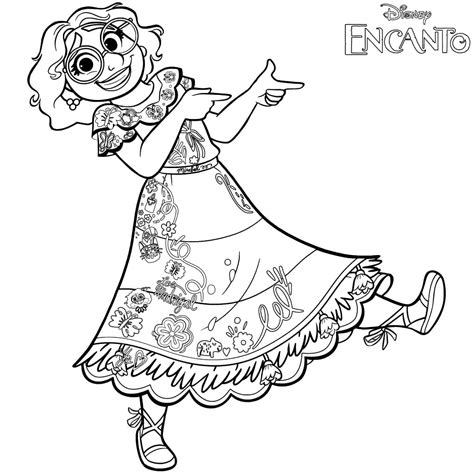 Mirabel Madrigal from Encanto coloring page - Download, Print or Color