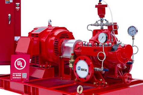 Nfpa20 Standard Diesel Engine Driven Fire Pump 415 Feet With Air