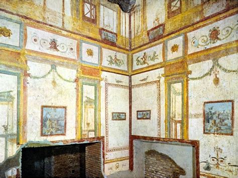 312 Roman Architecture Third Style Wall Painting C 20 Bc To C 20 Ad