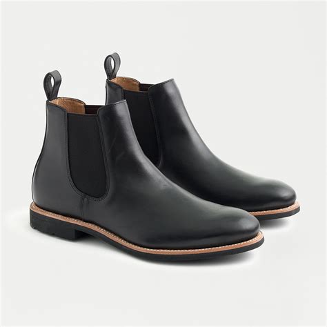 Jcrew Kenton Leather Chelsea Boots In Black For Men Lyst