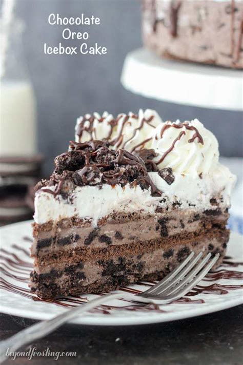 Mix cream cheese, 12 oz cool whip and powdered sugar until well blended. Chocolate Oreo Icebox Cake - Beyond Frosting