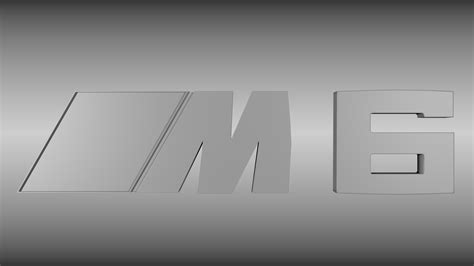 Bmw M6 Logo 3d Model Obj Blend
