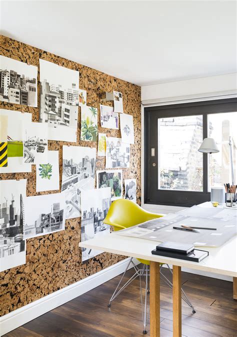 Create An On Trend Cork Board Wall Cork Board Wall Home Office Home