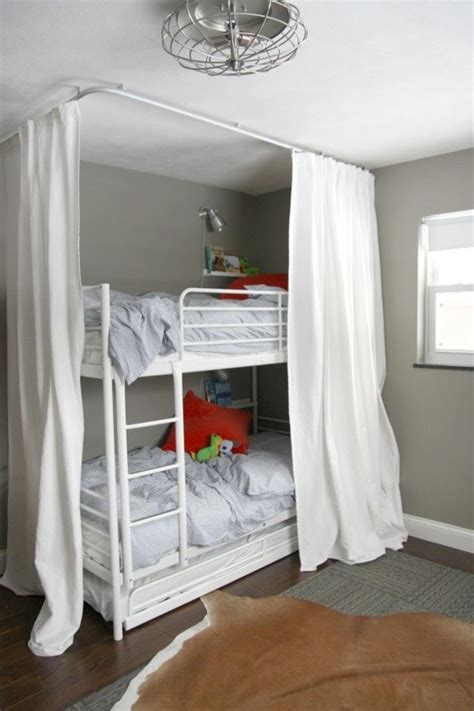 How To Use Ikea Kvartal Track Curtains In Every Room Bunk Bed