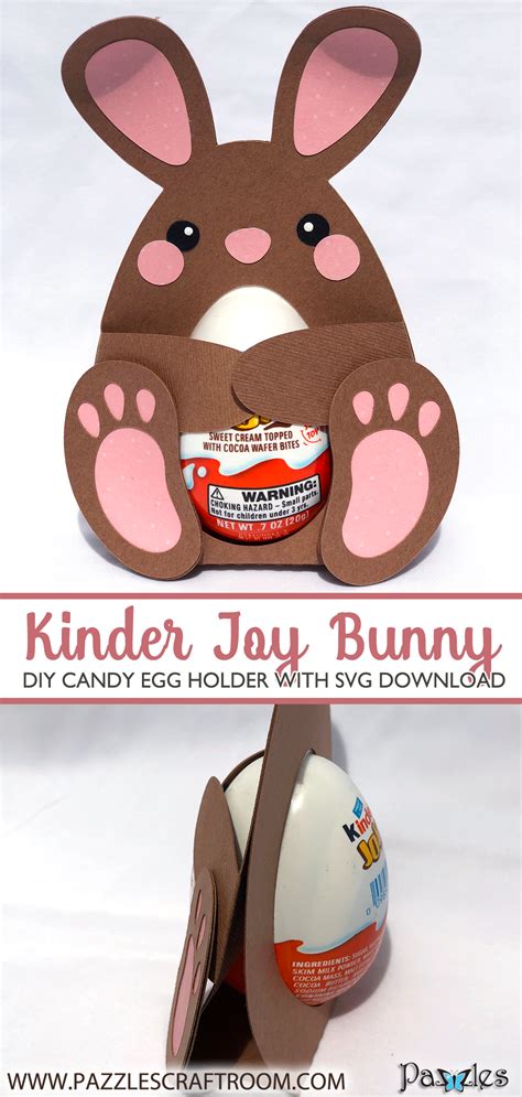 Download Pazzles DIY Bunny Candy Egg Holder for Kinder Joy with ...
