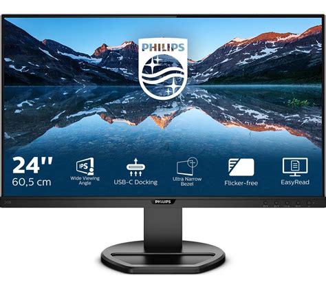 Buy Philips 243b9 Full Hd 24 Lcd Monitor Black Free Delivery Currys