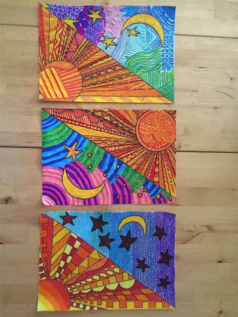 Warm/cool: | Elementary art, Art lessons elementary, Elementary art projects