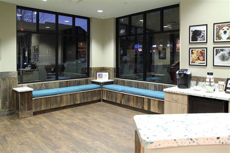 Town Center Animal Clinic Lobby Bench Hospital Design Waiting Area