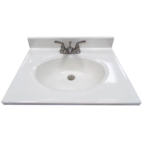 Send us your specifications for a prompt and accurate quote. 25 x 19 Cultured Marble Vanity Top US Marble - white ...