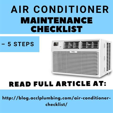 Air Conditioner Maintenance Checklist 5 Steps Air Conditioner