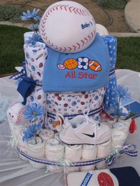 boy diaper cake | Baby shower gifts, Baby gifts, Baby shower cakes